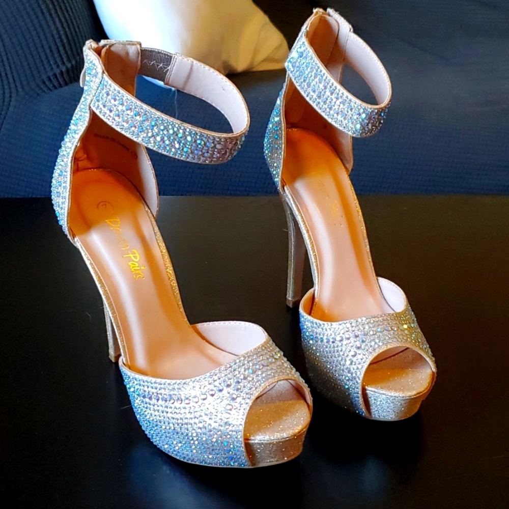 Rhinestone heels
